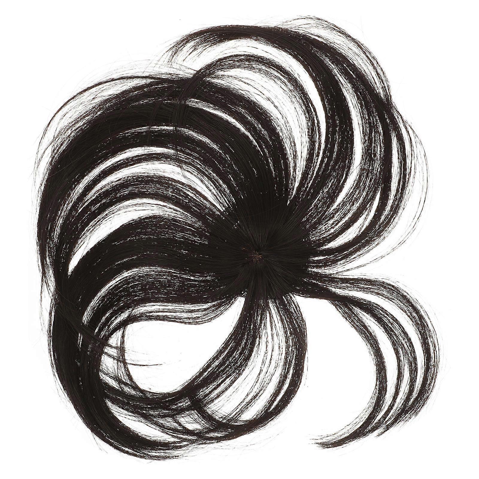 Synthetic Hair Topper Wiglet for Adding Volume Black