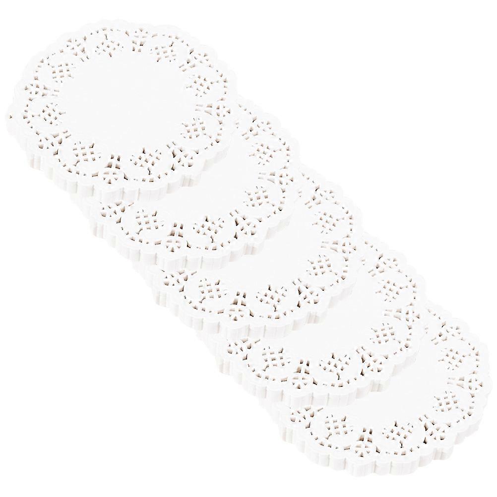 25 Sets Oil-Proof Cake Paper Doilies For Dining Table Decoration With Round Shape And Practical Use