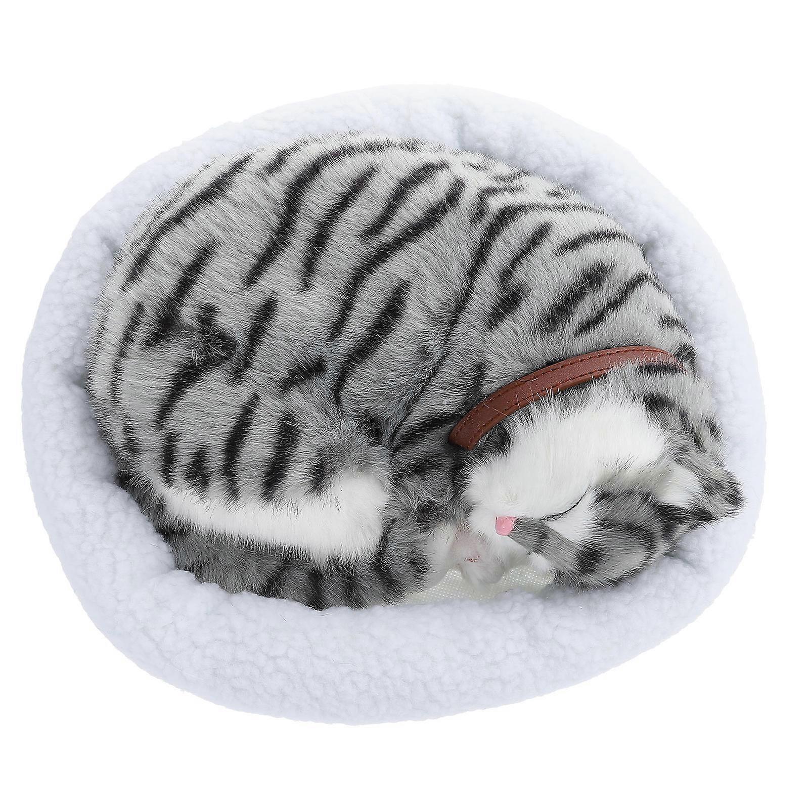 Breathing Cat Simulation Model for Decoration 2Pcs Assorted Color