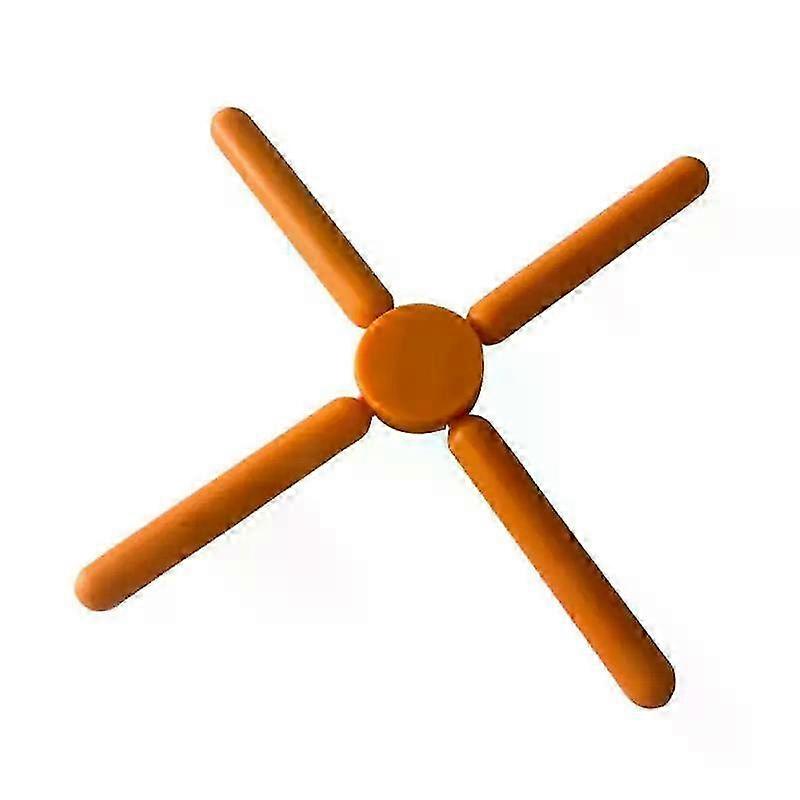 Silicone Heat Resistant Mat Foldable Cross Design NonSlip Trivet Coaster for Kitchen Table 1/3/5PCS