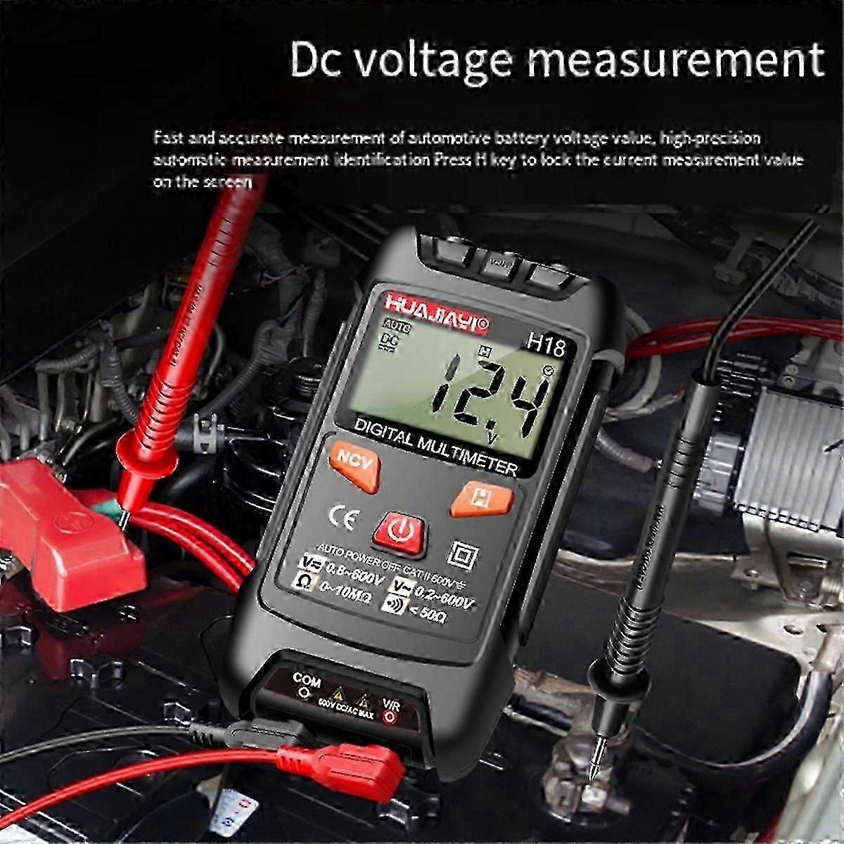 Mini Digital Multimeter 1999 Counts NCV AC/DC Voltage Resistance Capacitance Ohm Meter Portable Electrical Testing Tool