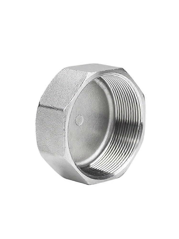 304 Stainless Steel Hexagonal Pipe Cap DN10 Internal Thread Plug with LeakProof Seal