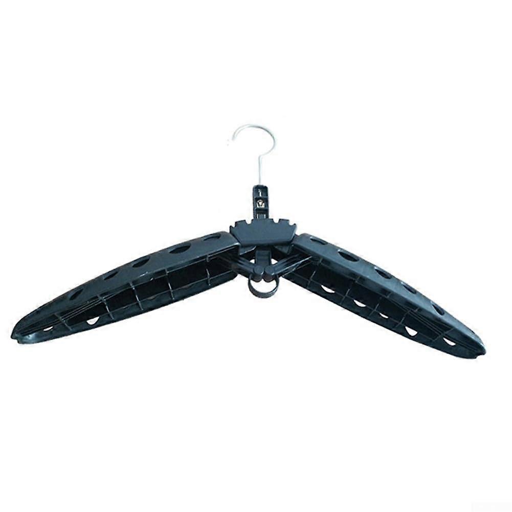 Foldable Wetsuit Hanger with Quick Drying Ventilation for Surfing Gear, Black