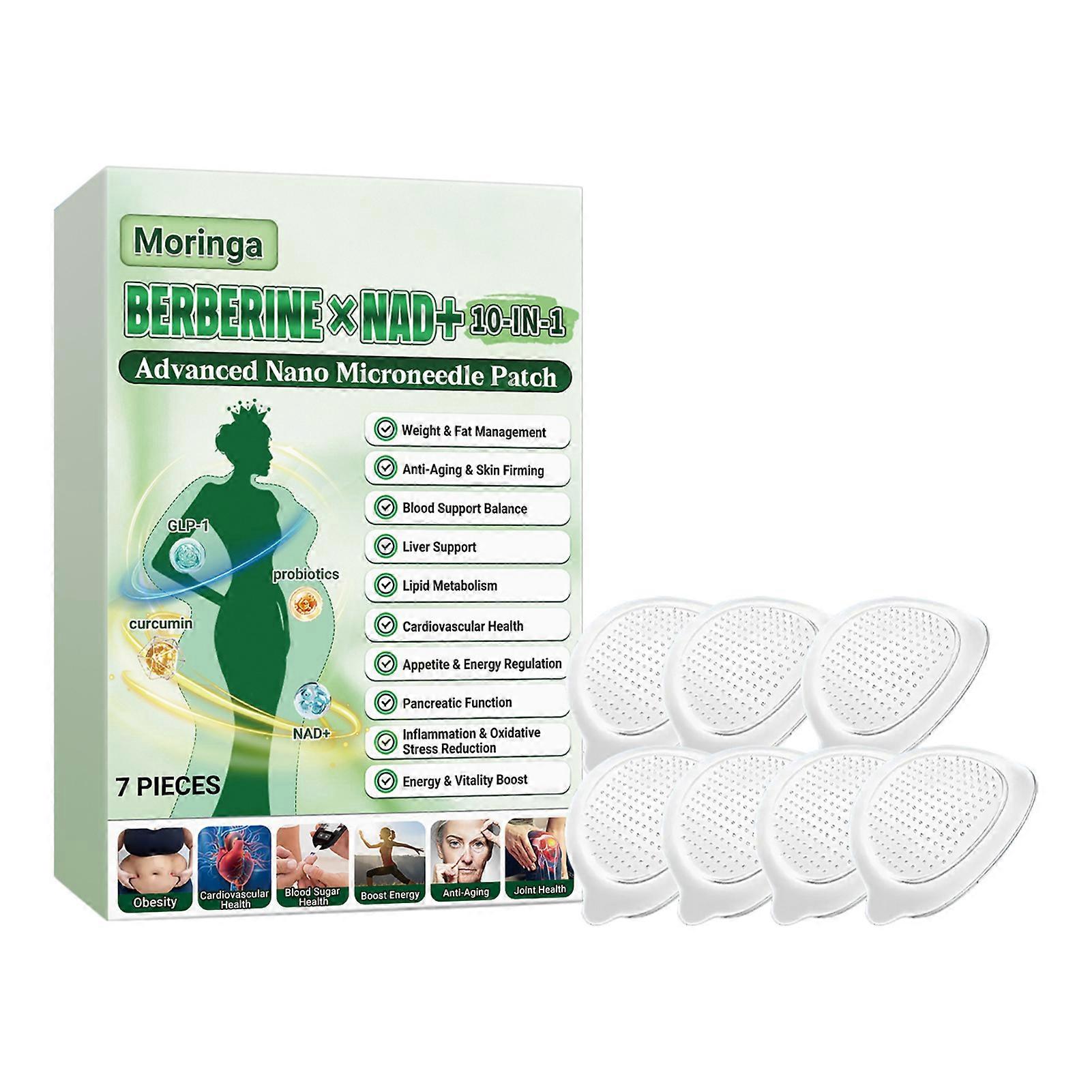 Moringa Berberine x NAD+10-in-1 Advanced Nano Microneedle Patch