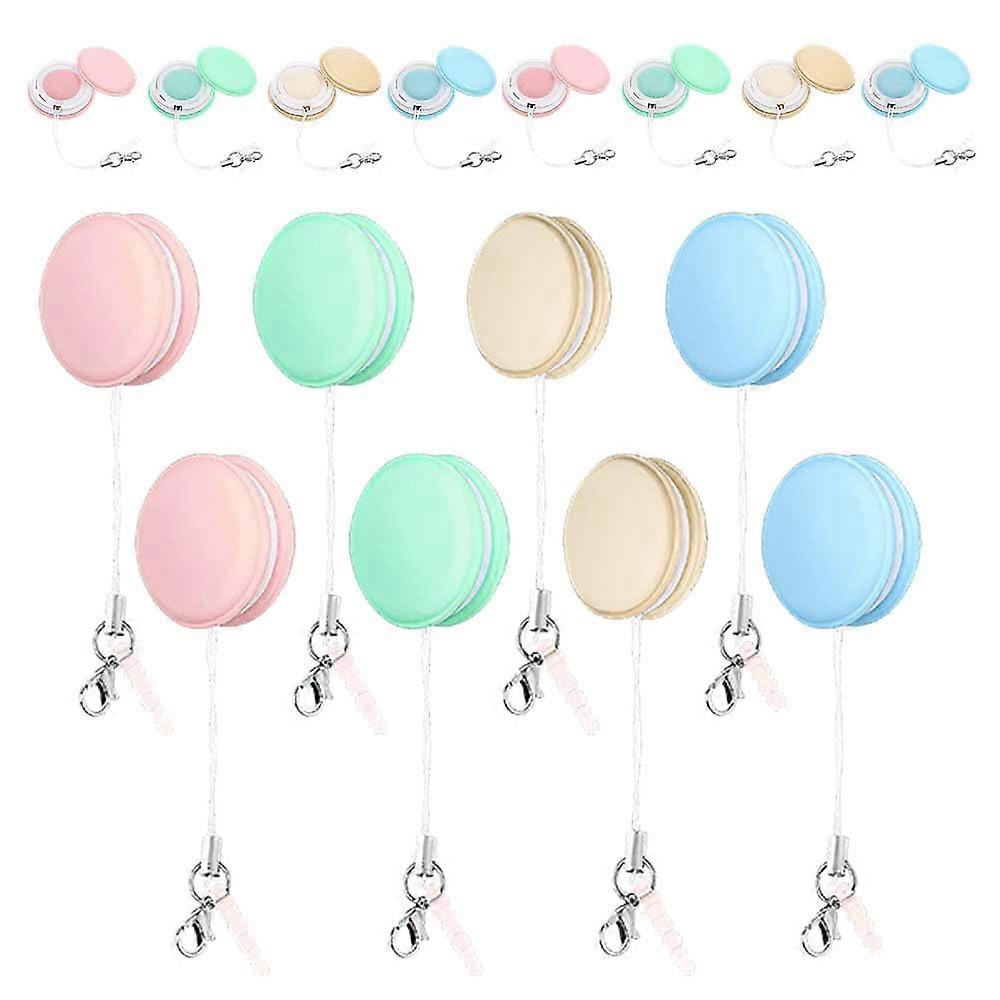 Phone Screen Cleaner 12pcs Macaron Shaped Microfiber Cloths for Glasses and MultiDevice Use