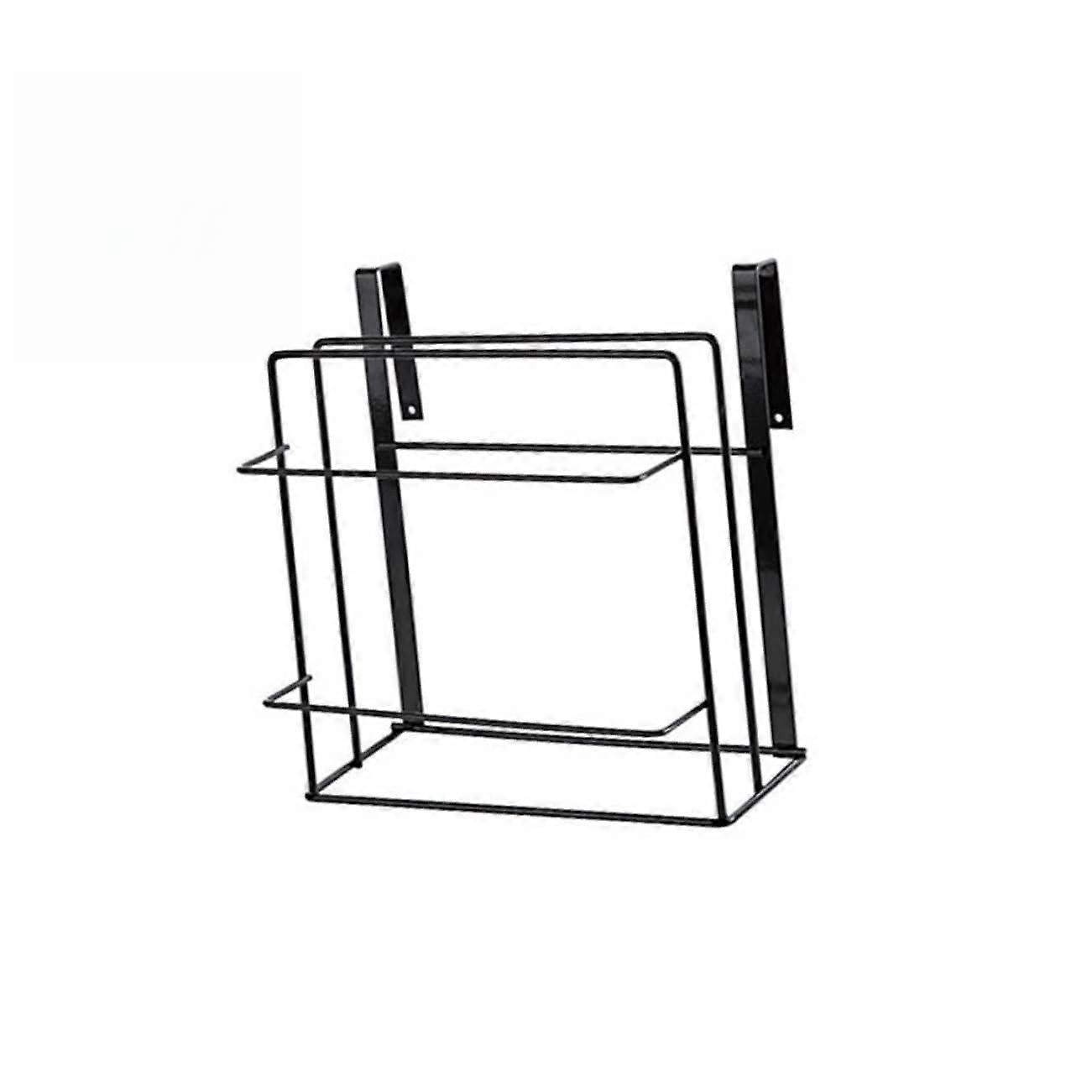 Cabinet Door Organizer Rack Double Layer Storage for Cutting Boards and Kitchen Accessories