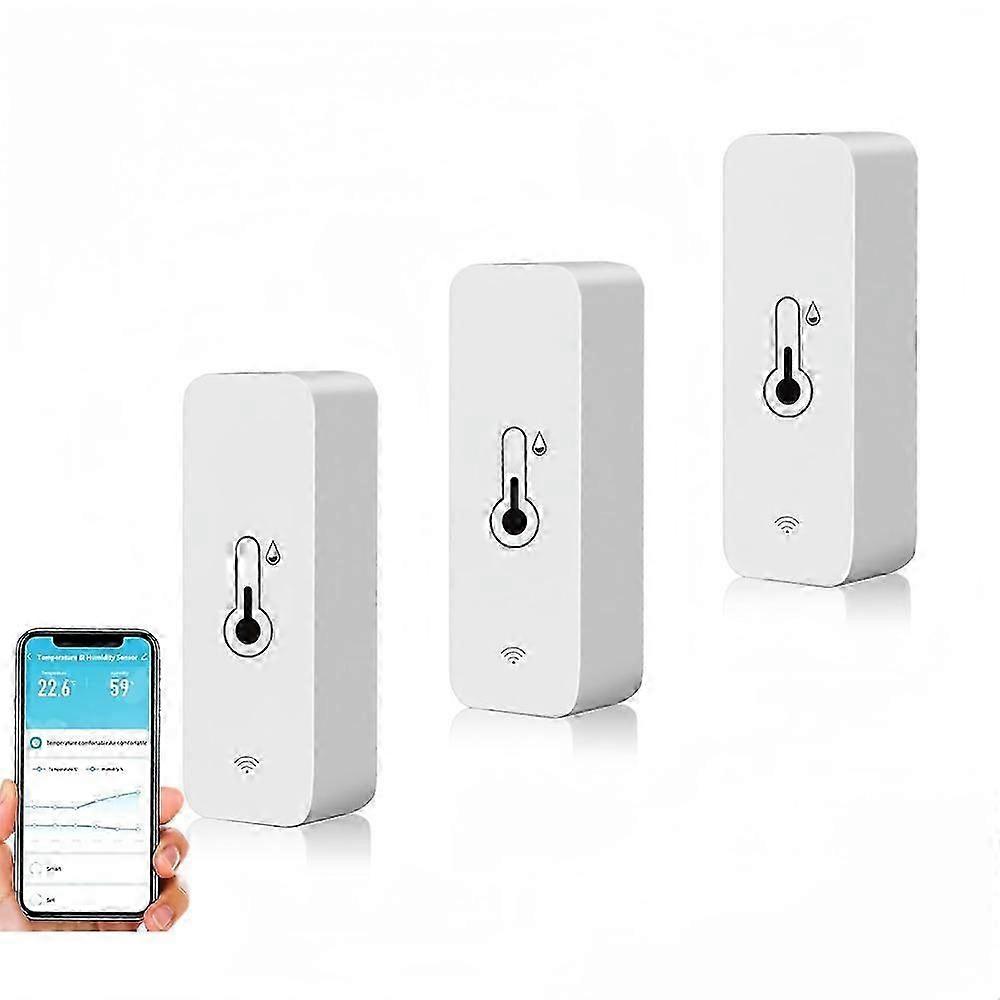 WiFi Temperature and Humidity Hygrometer Sensor, 3x