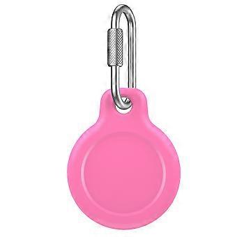 CT31 For Apple AirTag Waterproof TPU Case Tracker Protective Cover with Stainless Steel Nut Lock - R