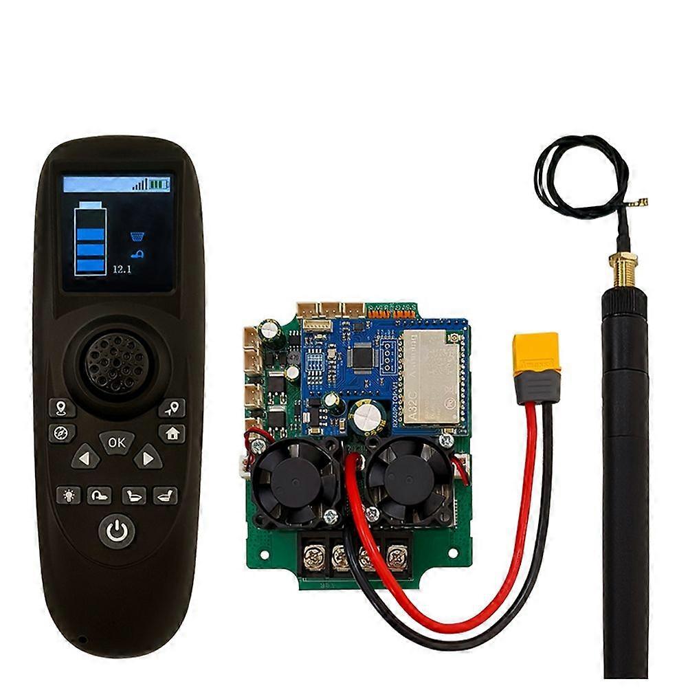 RX40P-TXG7 Color Screen Display Brushless Net-Pulling Boat Remote Control Set Large Range 2000-Meter Without GPS Module