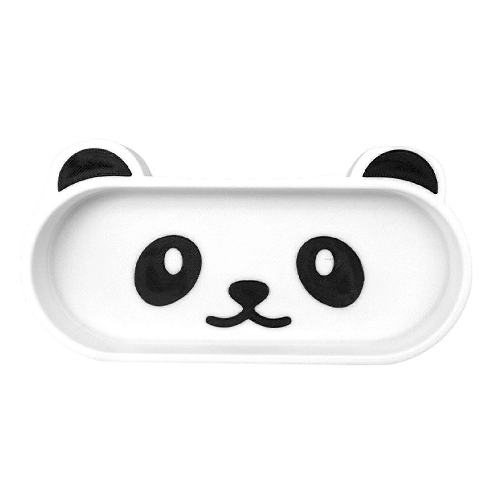 Panda Glasses Holder and Sunglasses Organizer, Cartoon Panda Eyewear Display Tray for Tabletop