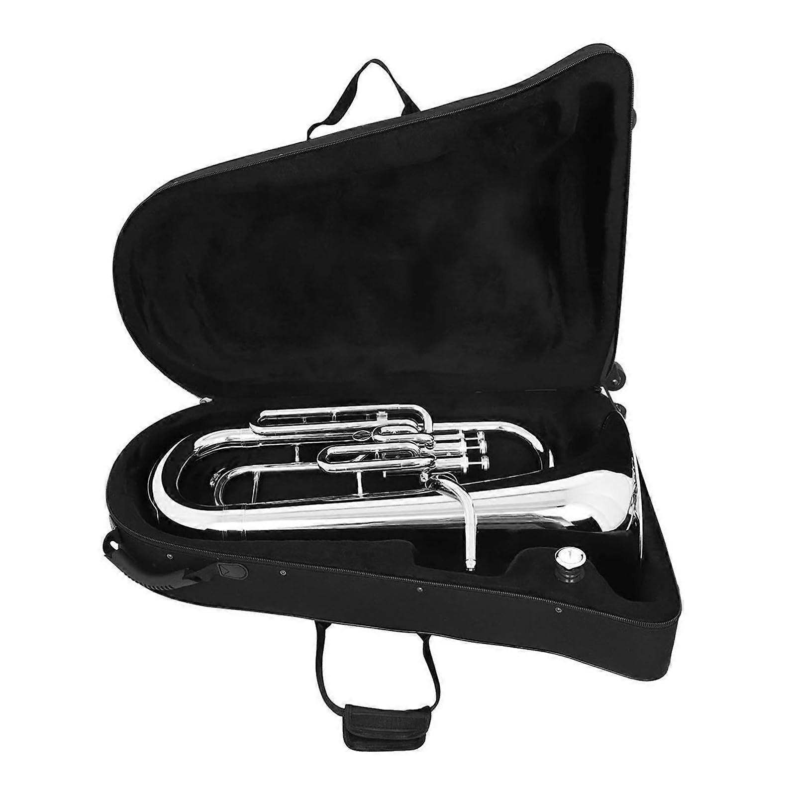 Professional B Flat Euphonium 3 Valve Brass Instrument with Warm Tone and Versatile Playability