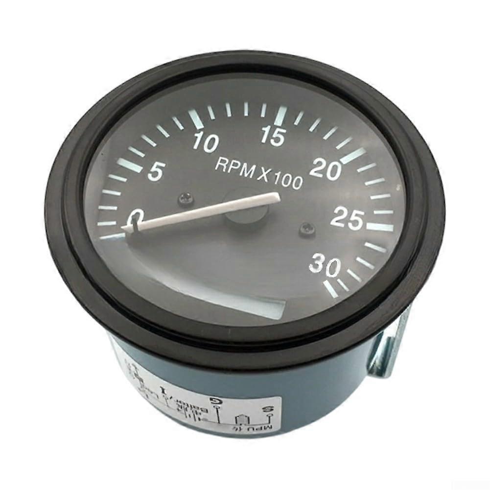 Waterproof Tachometer RPM Gauge 03000 Pointer for Generator Speed Durable Industrial Use