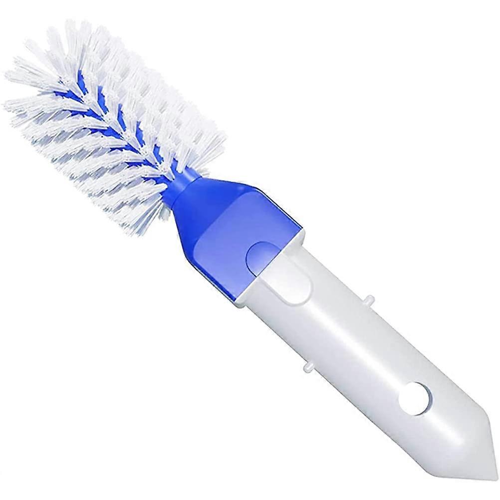 Swimming Pool Corner Brush with Flexible Head, Telescopic Pole Compatible, NonScratch Bristles