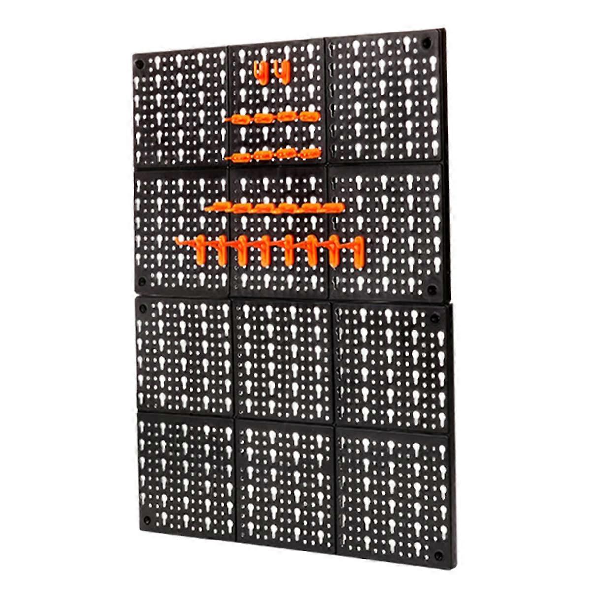 Pegboard Tool Organizer ABS Wall Mount Rack with Secure Hanging for Garage and Workshop Storage