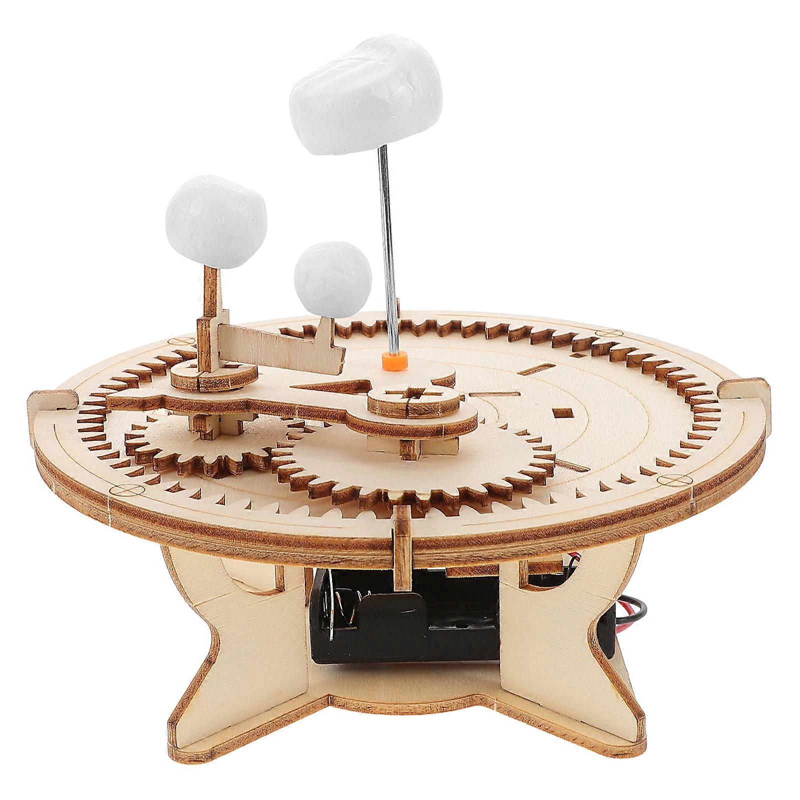 Solar System Model Kit DIY Assembly Wooden Puzzle for Decoration