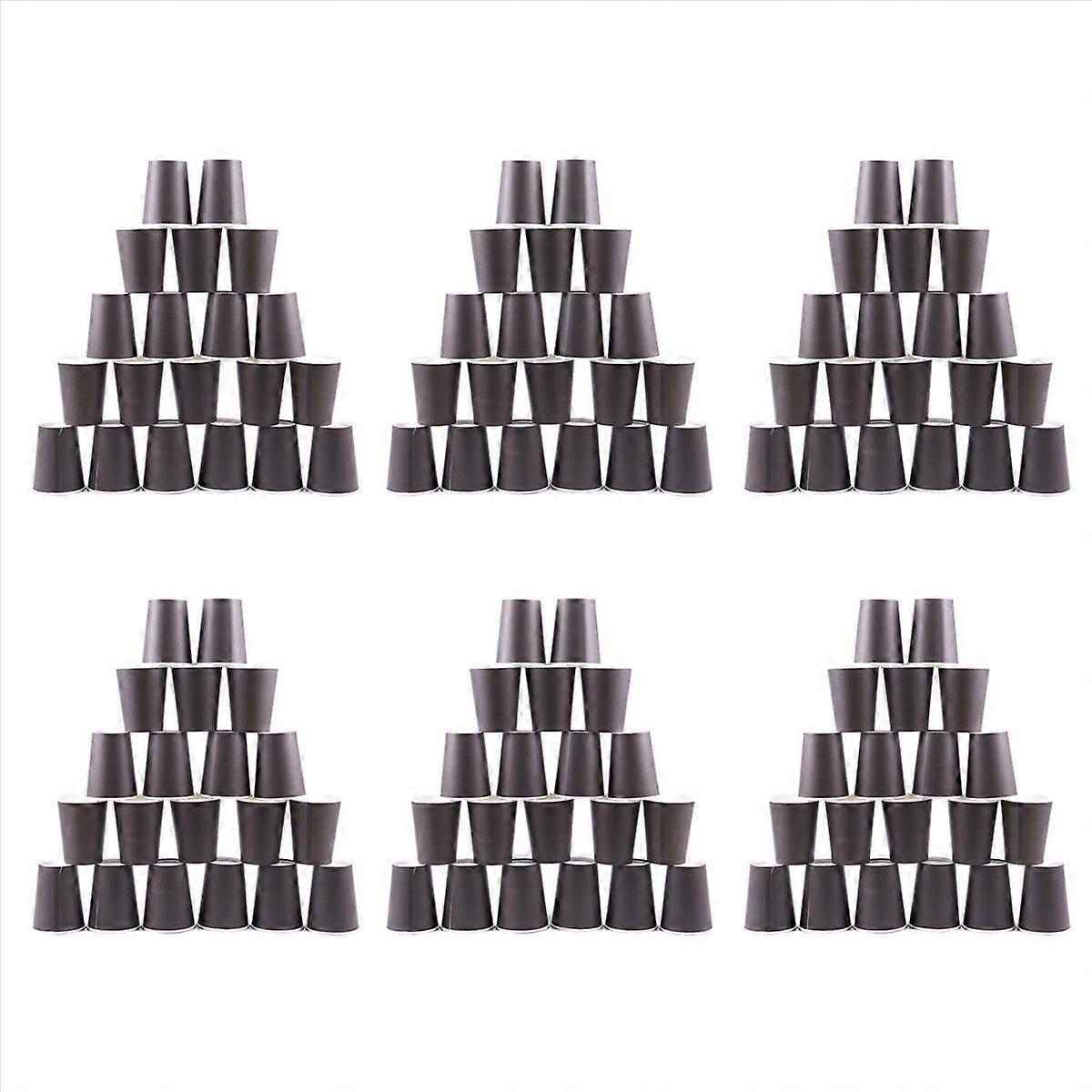 20x Paper Cups Solid Colours Birthday Catering black