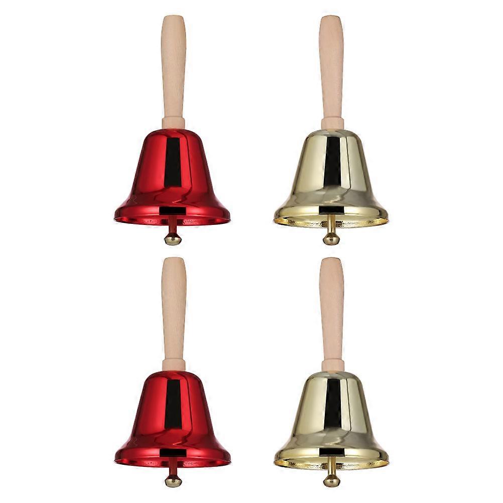 Small Bells House Decoration Items Restaurant Ordering Bell Metal Shell 4Pcs