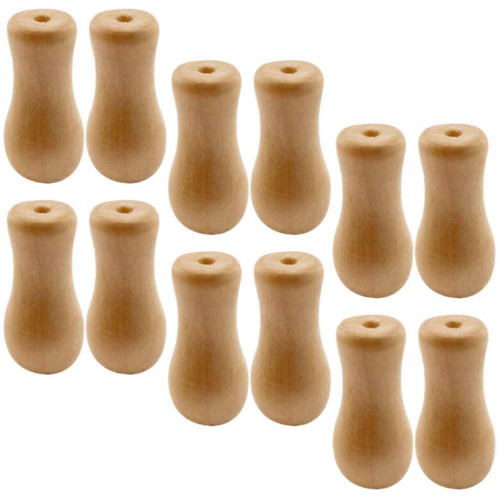 Wood Blind Cord Pull Knobs for Curtains 12Pcs Window Shade Replacement Parts