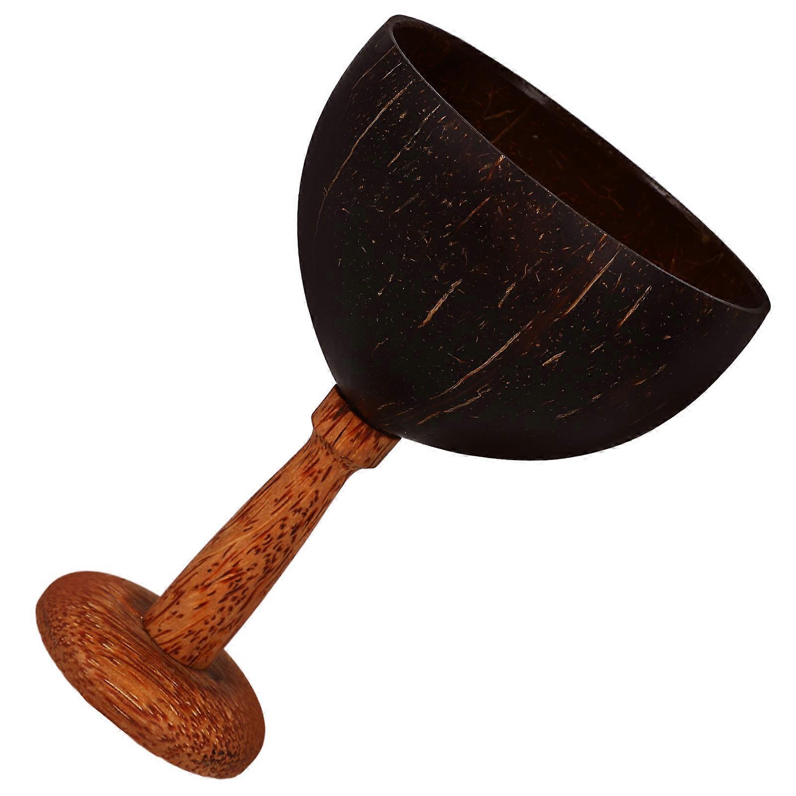 Coconuts Cup Footed Coconuts Goblet for Home Use Multi Color