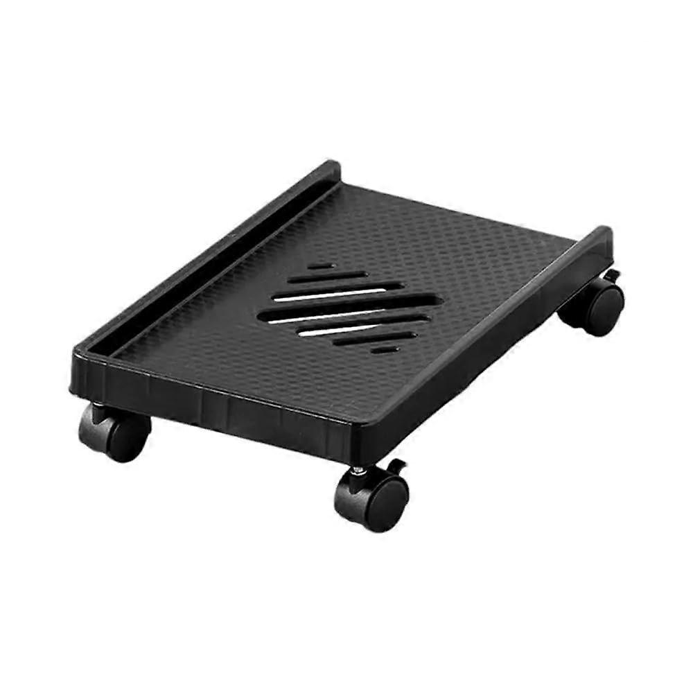 Adjustable PC Tower Stand with Wheels, Ventilated Base, 360° Swivel, Fits Most Computer Cases