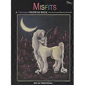 Inadapta un libro para colorear unicornios para adultos y niños mágicos: mágicos, místicos, extravagantes, extraños y melancólicos unicornios y niñas.