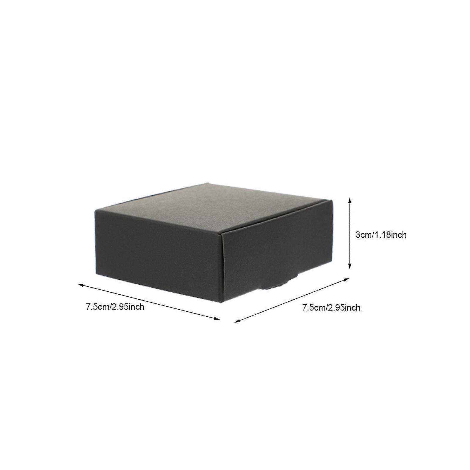 Black Trinket Boxes for Packaging 20Pcs Candy Party Cookie Boxes