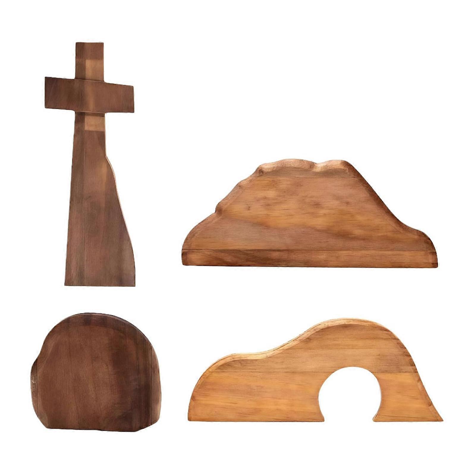 Handcrafted Cross Figurines Decor Heirloom-Quality Keepsake Gift Easter Spring Party