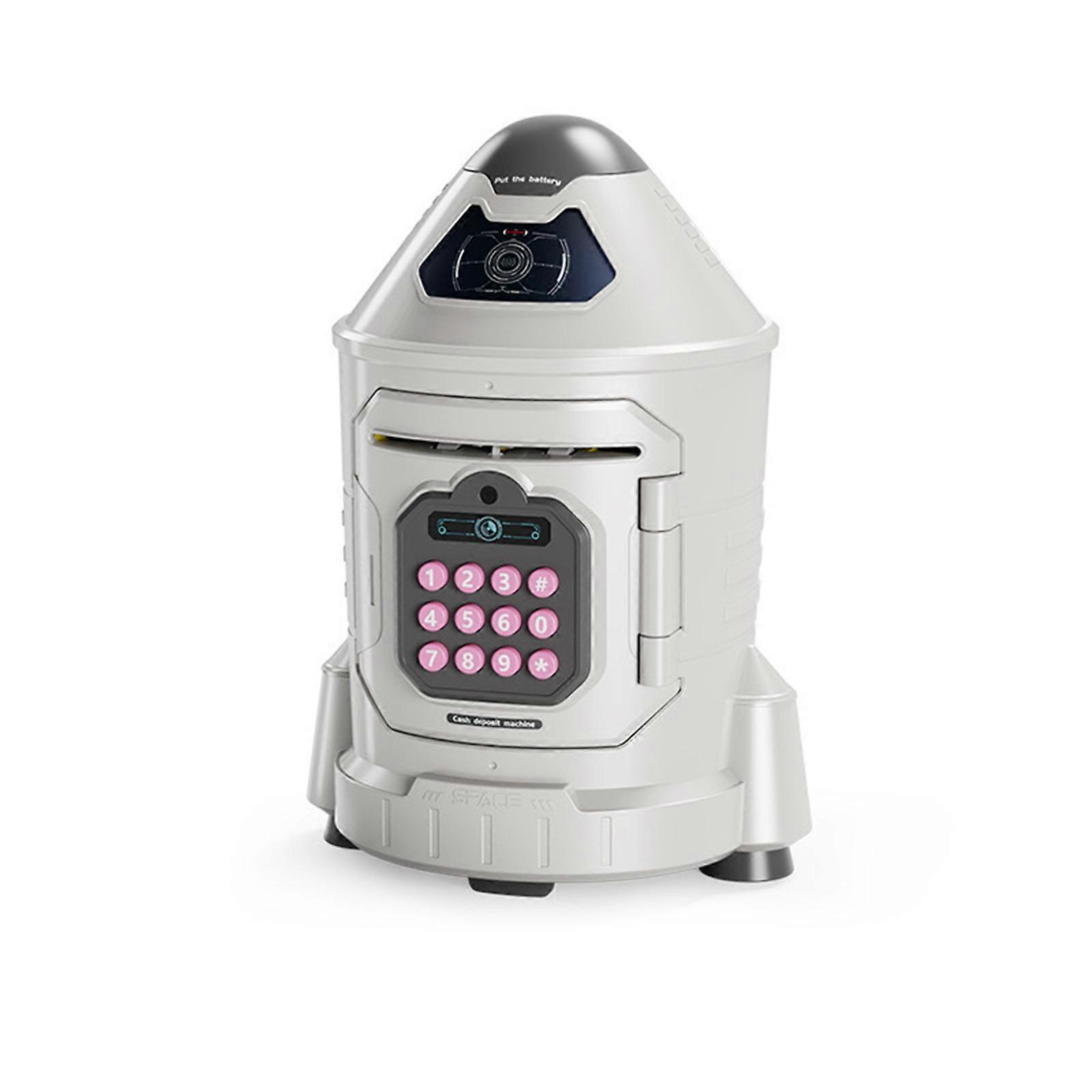 Automatic Rolling Money Storage Unit For Kids With Code Setting And Recognition Functions  Pink