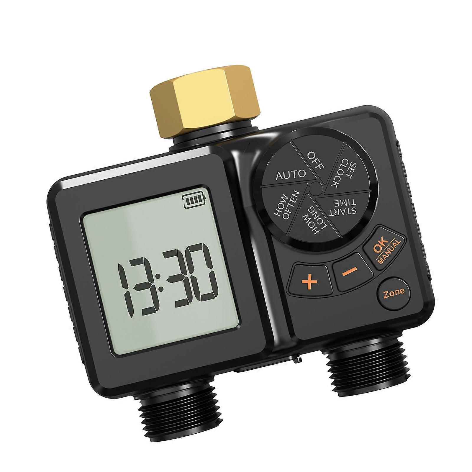 Programmable Irrigation System Including 2200mAh Battery Plus Solar Charging Capability Multicolor