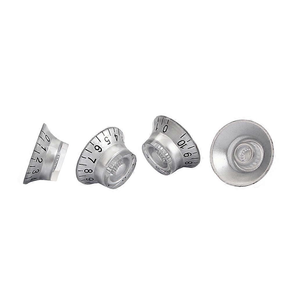 Guitar Accessory Amplifier Knobs for Volume Control 8Pcs Silver