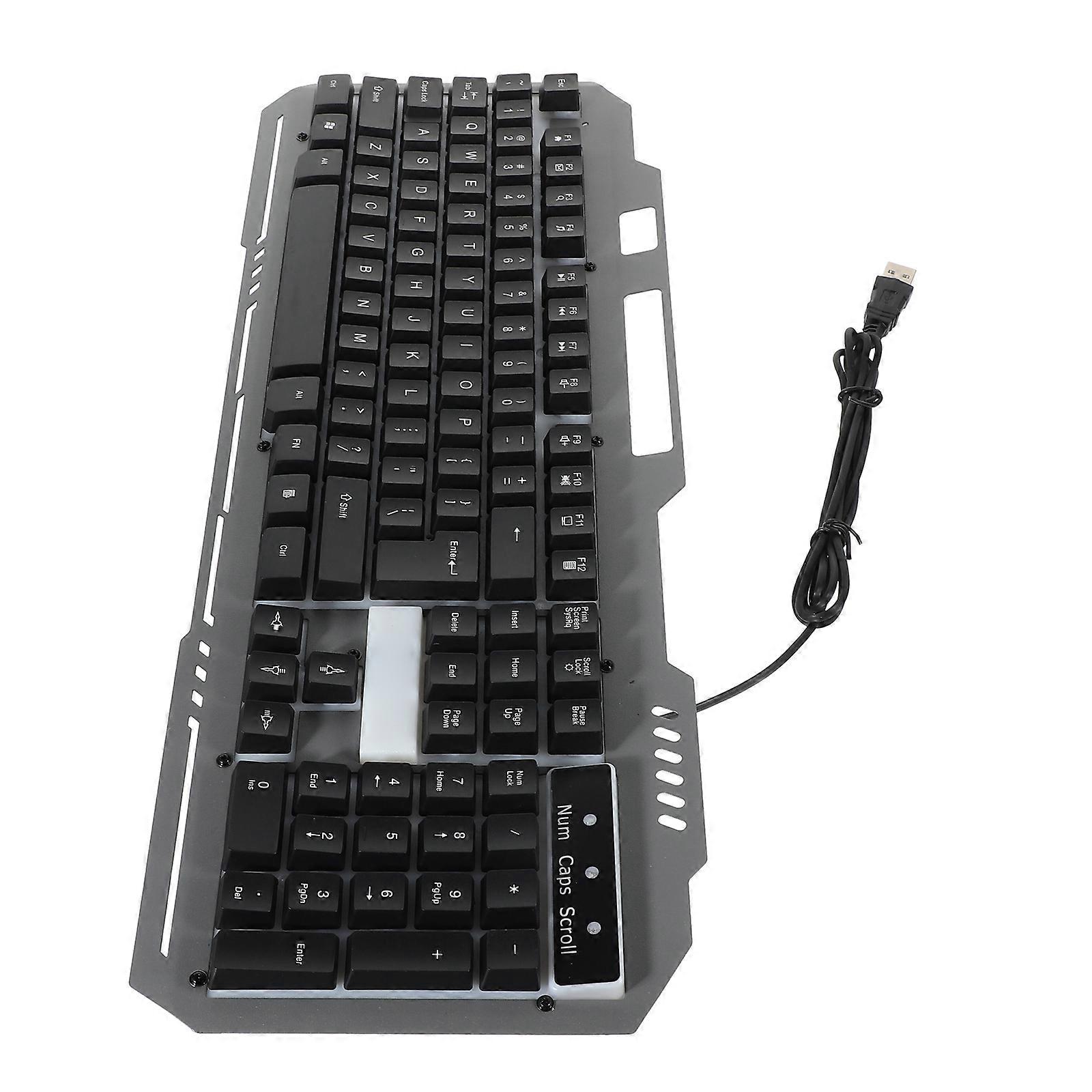 Mechanical Gaming Keyboard USB for Computer Accessory 1Pcs Black