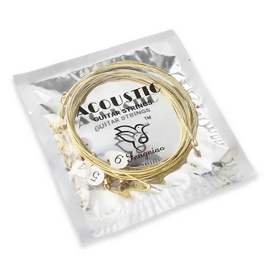 6 Pieces Folk Guitar String Replacement Instrument Supplies Strings Set