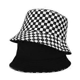 Cute Bucket Hat Beach Fisherman Hats for Women, Reversible Double-Side-Wear Unisex (HATE009)