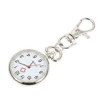 Silver White Steel Nurse Watch for Professional Use 1Pcs Pocket Watch