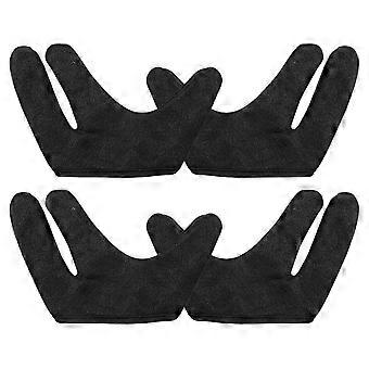 4pcs Heat Resistant Gloves: 3 Finger Mittens Protection Gloves for Barber Hair Styling Perming Hair Straightening Curling Wand Flat Iron