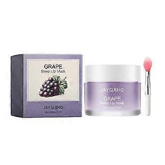 Revitalisez vos lèvres pendant la nuit avec le masque de nuit pour les lèvres au raisin. Hydratant, nourrissant et nourrissant. Lot de 1.