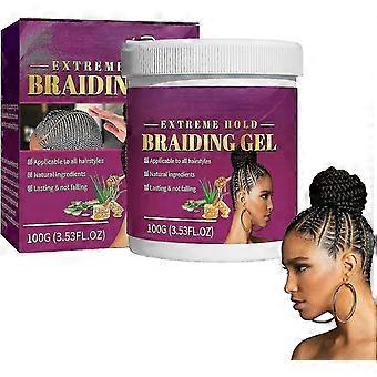 1/2/3pcs Gel per intrecciare i capelli Forte tenuta Gel per trecce Tames Frizz Smoothing Gel Buono per Twist, Locs, Trecce, Bordo, Treccine