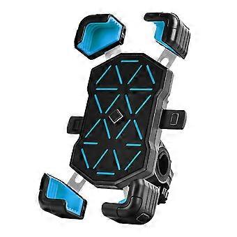 Bike Phone Holder Anti Shake Lightweight Multifunctional Navigation Cell Phone Clamp for Bicycles Mountain Bikes Blue Handlebar Mounting