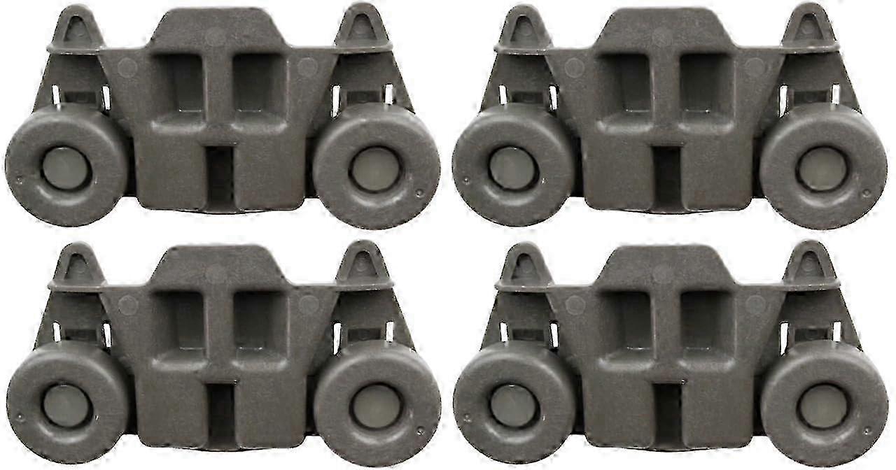 4-Pack Lower Rack Wheel Replacement for Dishwashers Compatible with KitchenAid Models