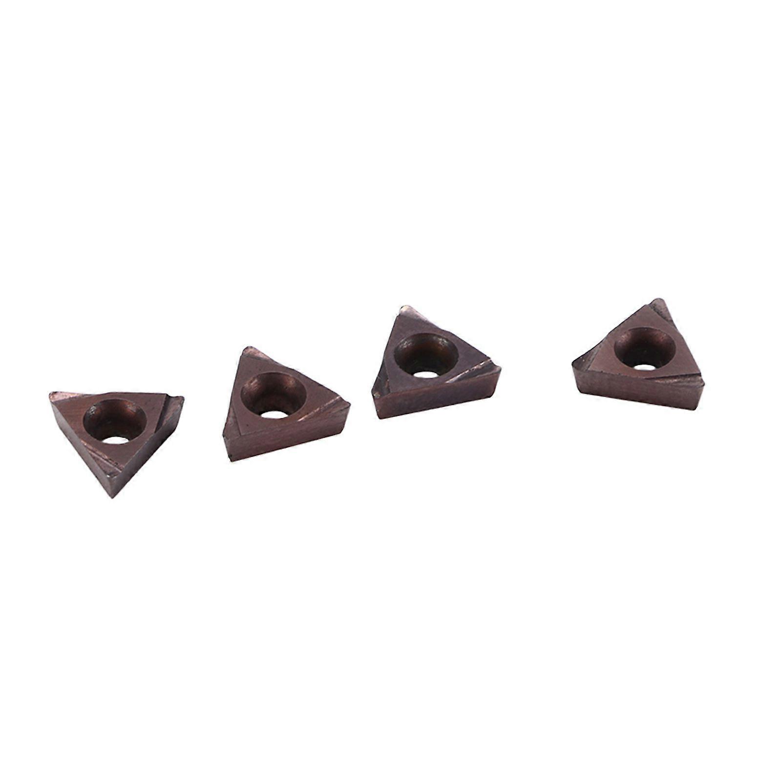 4pcs Turning Inserts Small Compact Convenient Practical Chamfering Blade for Wood Lathe