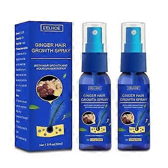 Neues 2er-Pack Ingwer-Haarwuchsserum-Spray für schnelles Haarwachstum – Essenz gegen Haarausfall – beugt Kahlheit vor – für Schönheit und Gesundheit