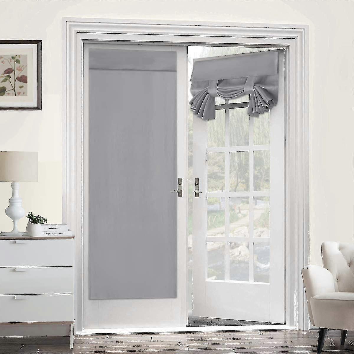 Curtain Panel, Door Wall Window Panel Screen, Light Gray