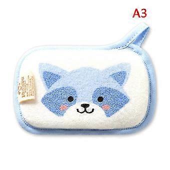 1pc Cute Cartoon Baby Bath Brush Soft Bath Sponge Baby Shower Sponge