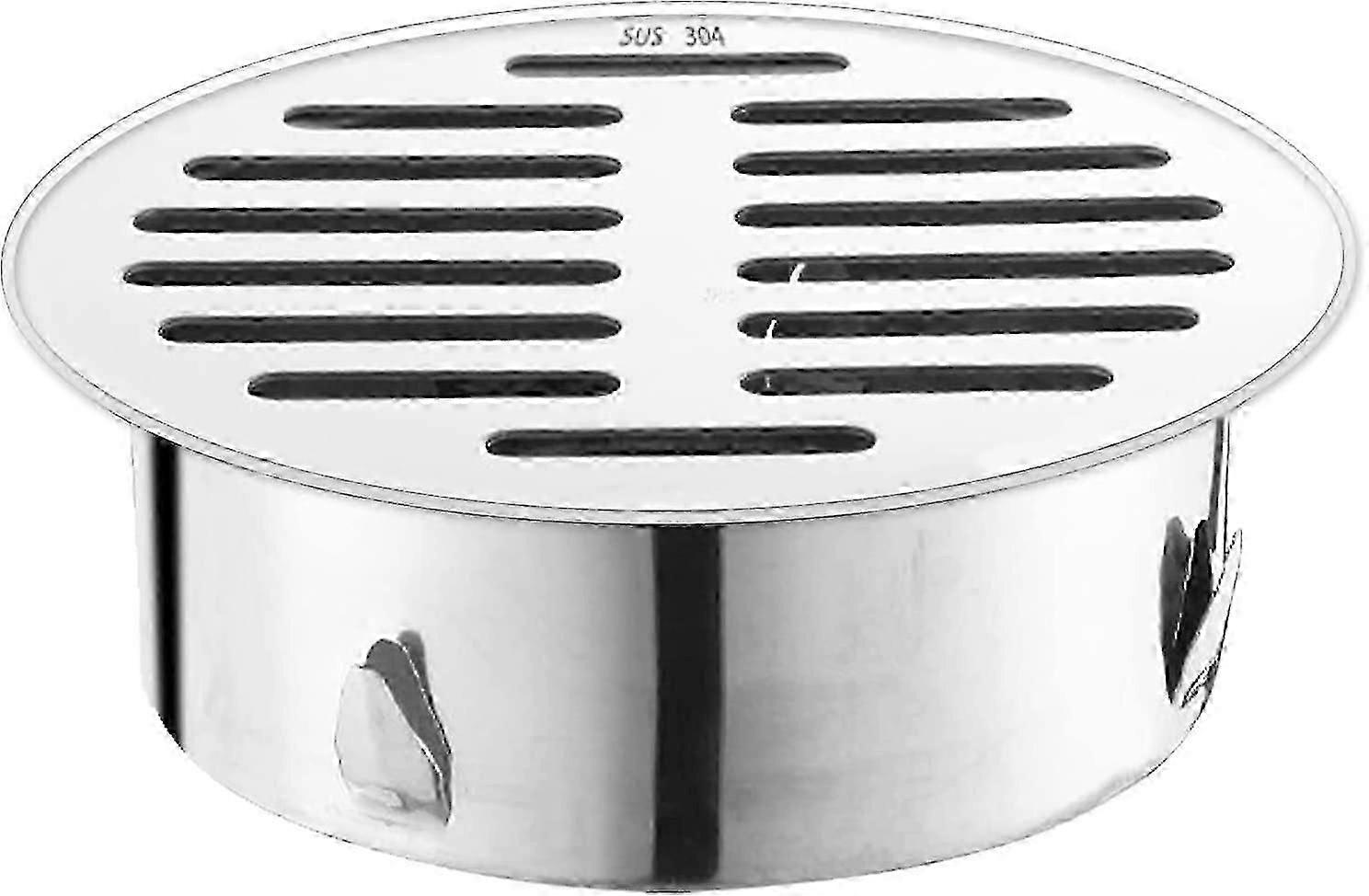 XYCY - Siphon de sol en acier inoxydable, siphon de sol anti-obstruction pour balcon en acier inoxydable, filtre de sol amovible en acier pour une utilisation extérieure (ouverture plate de 160 mm)