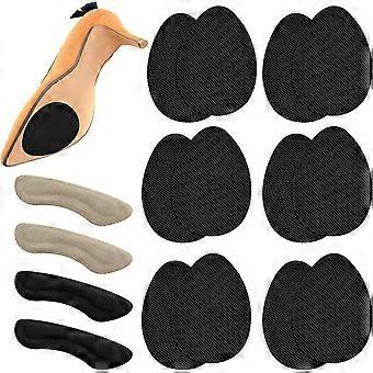 Non-Slip Shoes Pads Adhesive Shoe Sole Protectors. High Heels Rubber Anti-Slip Shoe Grips Sole Stick Protector (6 Pairs Pads + 2 Pairs Heel Liner)