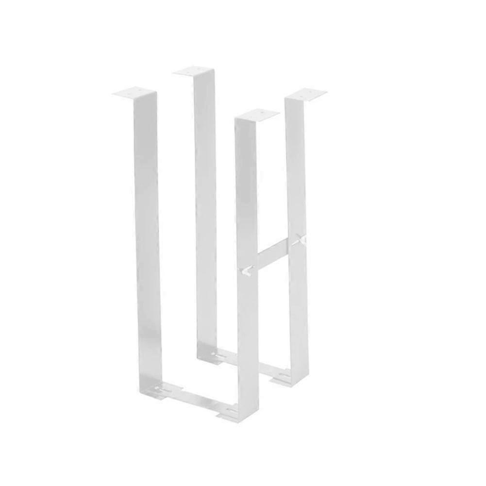 1 Set Under Desk PC Mount Bracket compatible with Computer Case Computer Mainframe Hanger Host Box Stand Bracket Rack White