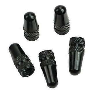 Fietsventieldopjes 5 stuks, aluminiumlegering, Presta-ventielstofkapjes, CNC-gefreesd 6061 T6, voor MTB en racefietsen