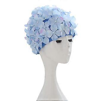 Badekappe mit Blumenmuster für Damen – Chinlon-Material – 31 x 18 x 3 cm – Für Pool, Strand und Bad