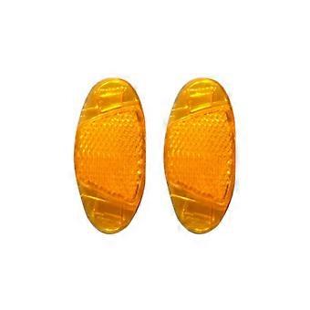 10 Pieces, Yellow Wheel Reflector, Bike Reflectors, for Improving Night Riding Safety