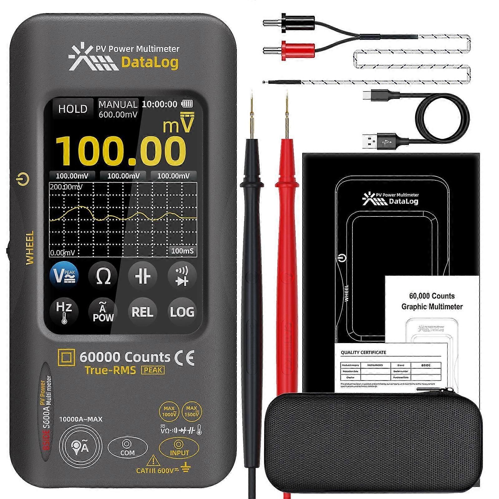 BSIDE S600A 60000 Counts Graphic Multimeter Standard